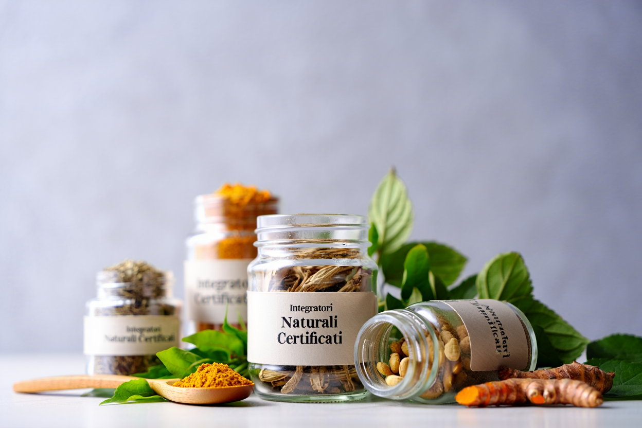 Selezione di integratori naturali per il recupero muscolare