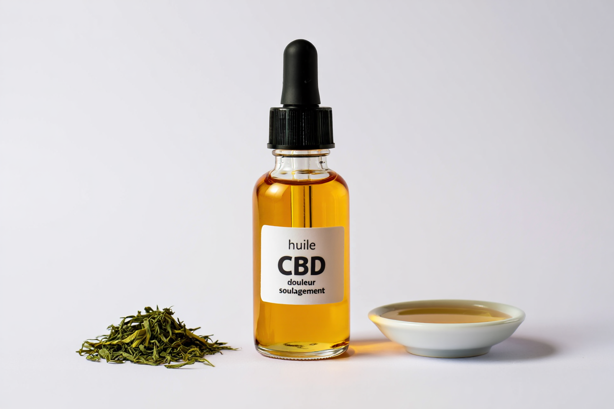 Application topique d'huile de CBD sur articulation