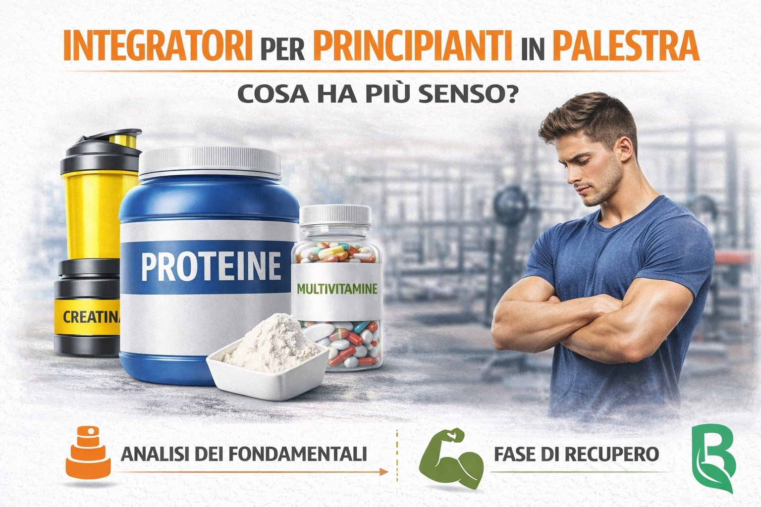 Integratori per principianti in palestra
