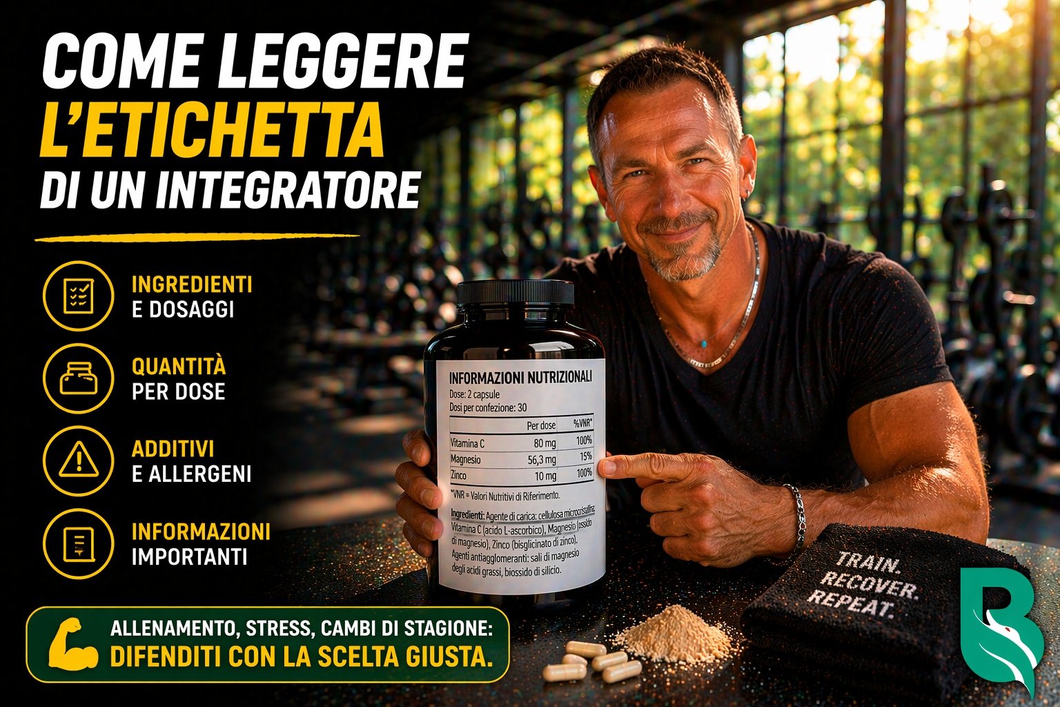 Come leggere l'etichetta di un integratore