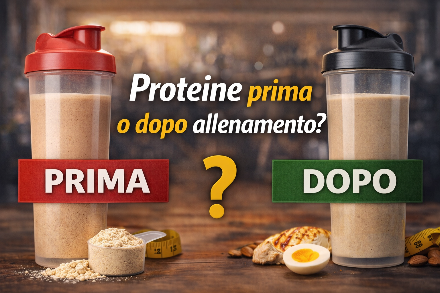 Proteine prima o dopo allenamento?