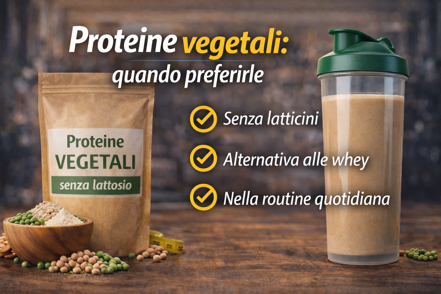 Proteine vegetali: quando preferirle