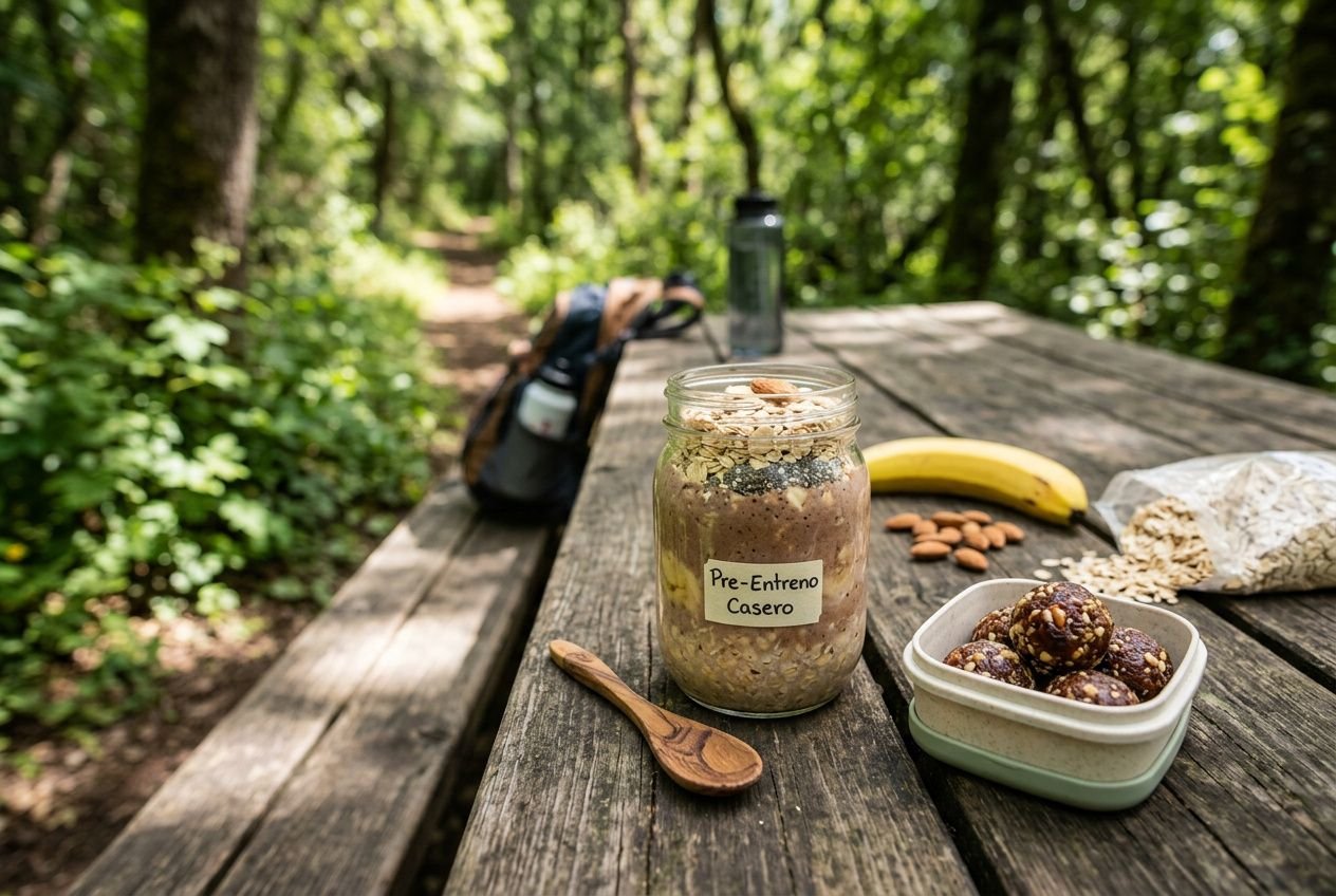 Receta casera pre entreno personalizada según objetivo