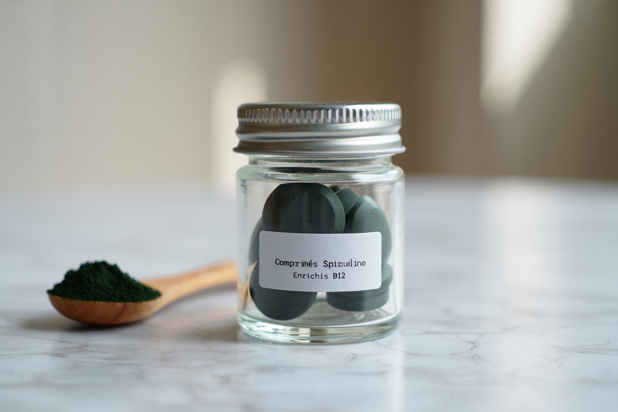 Spiruline et vitamine B12 : biodisponibilité réelle en comprimés