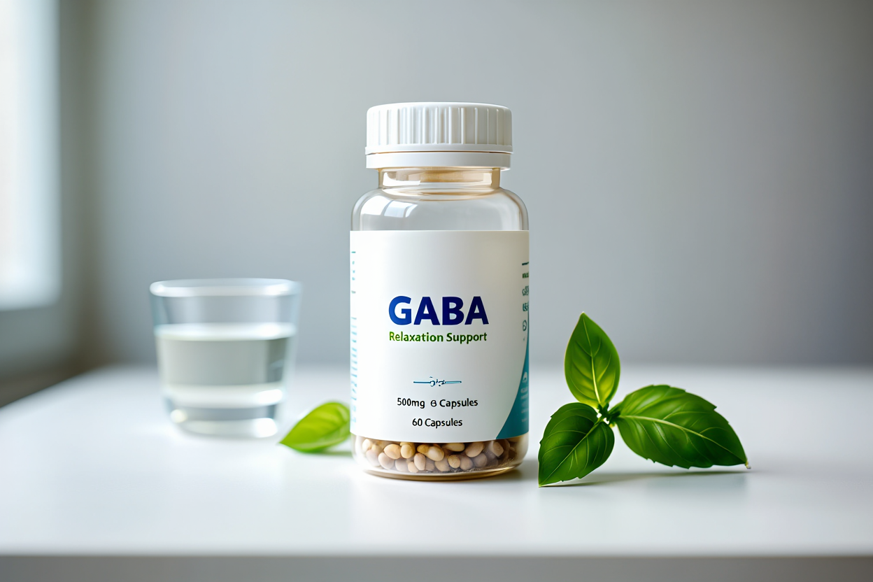 Suplementos de gaba ácido gamma-aminobutírico para relajación