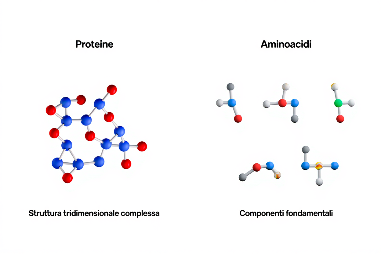 Differenza tra proteine e aminoacidi: guida completa