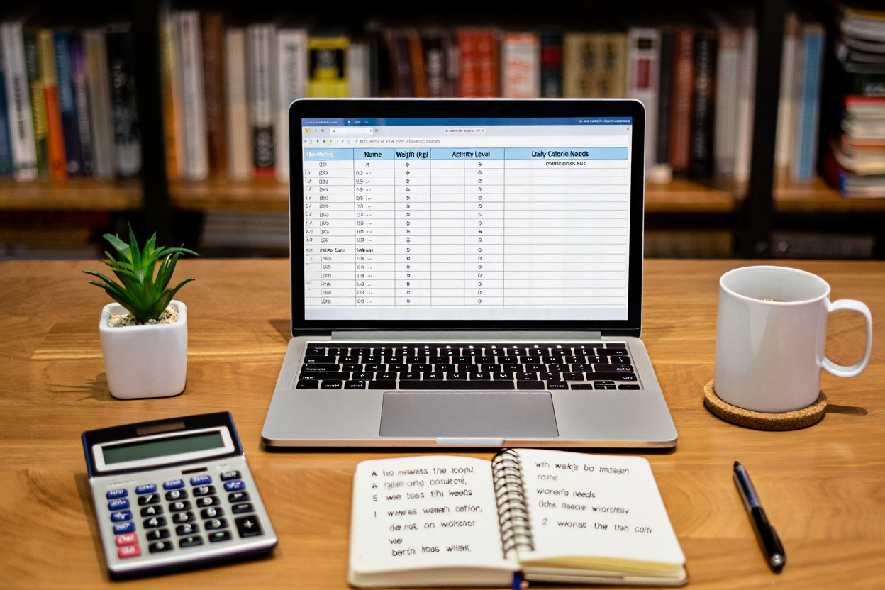 Kalorienbedarf berechnen für Muskelaufbau - Kalorienrechner