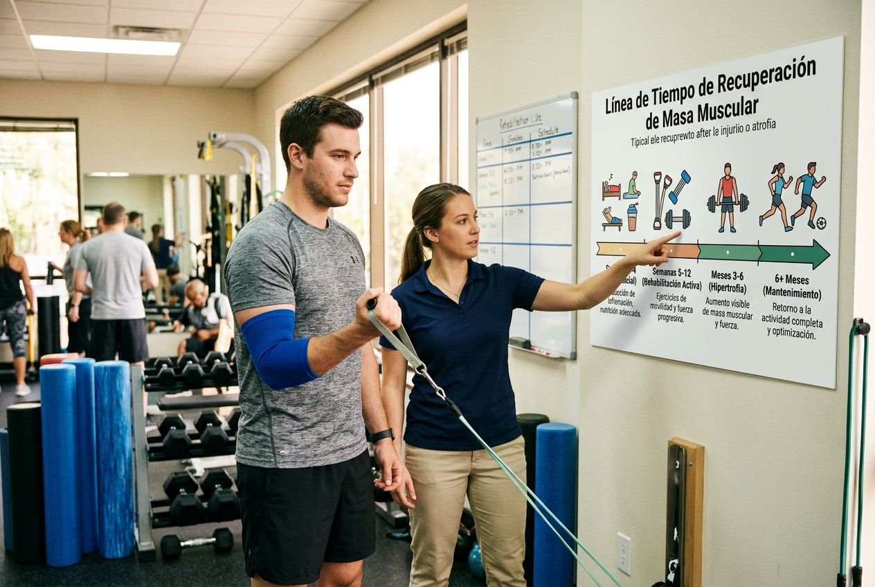 Cuánto tiempo se tarda en recuperar la masa muscular