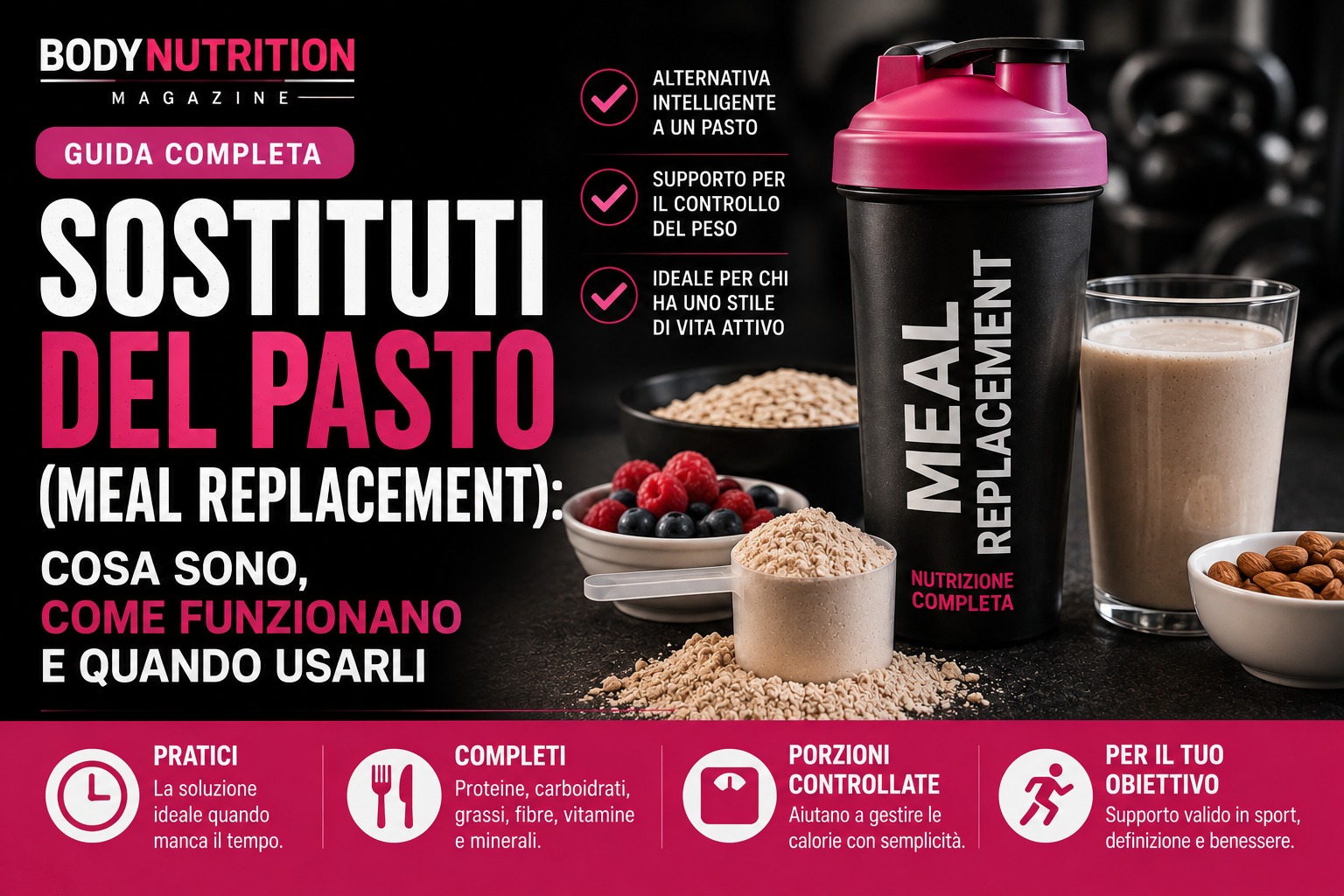 Sostituti del pasto (Meal Replacement): cosa sono, come funzionano e quando usarli