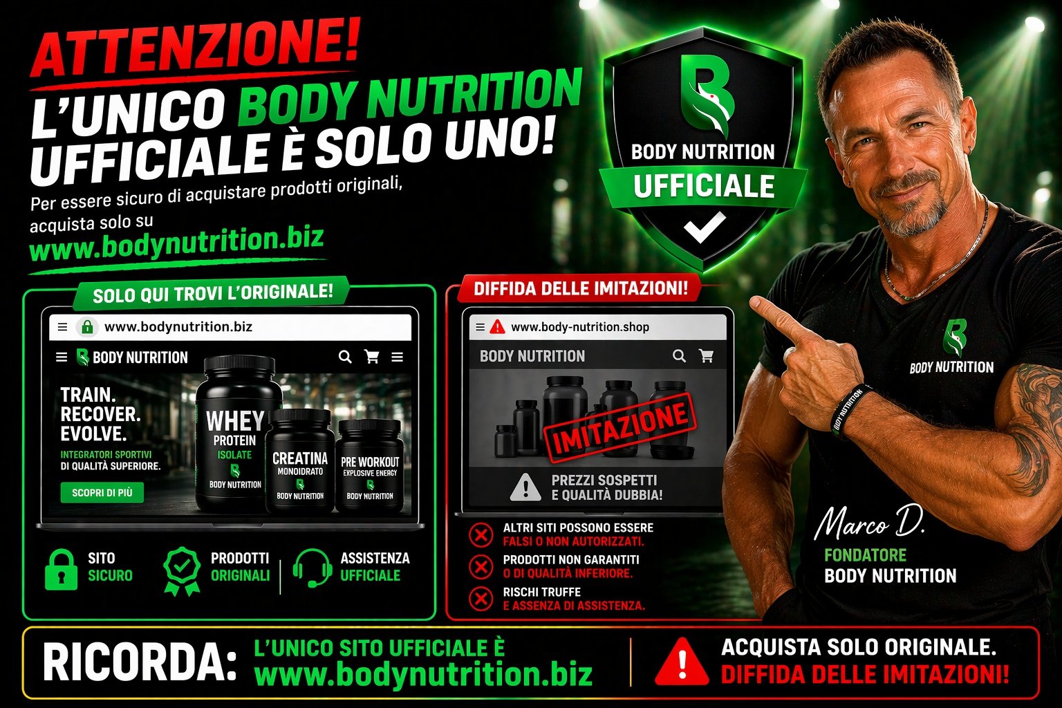 Come evitare siti non ufficiali quando acquisti integratori online