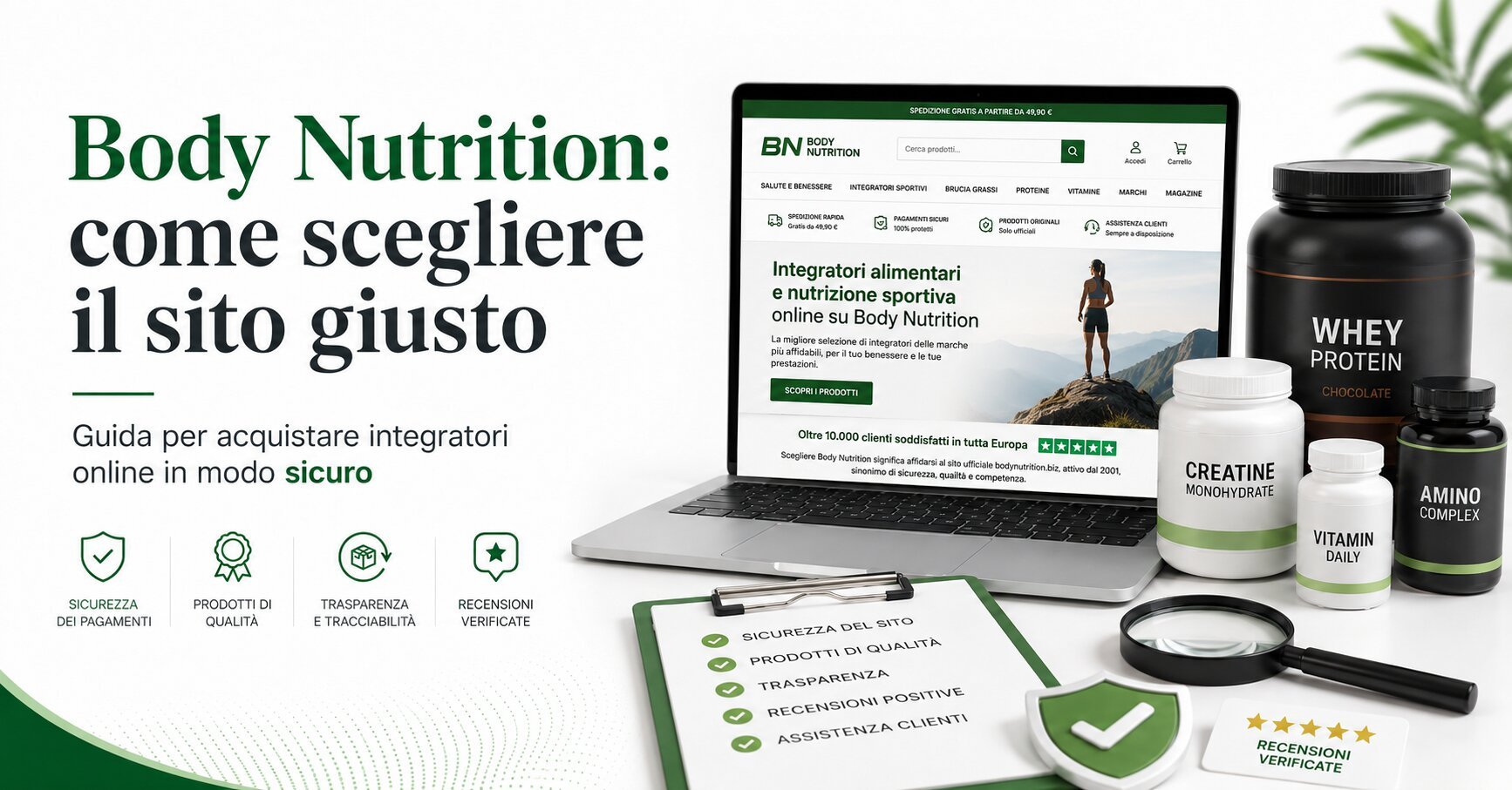 Body Nutrition: come scegliere il sito giusto