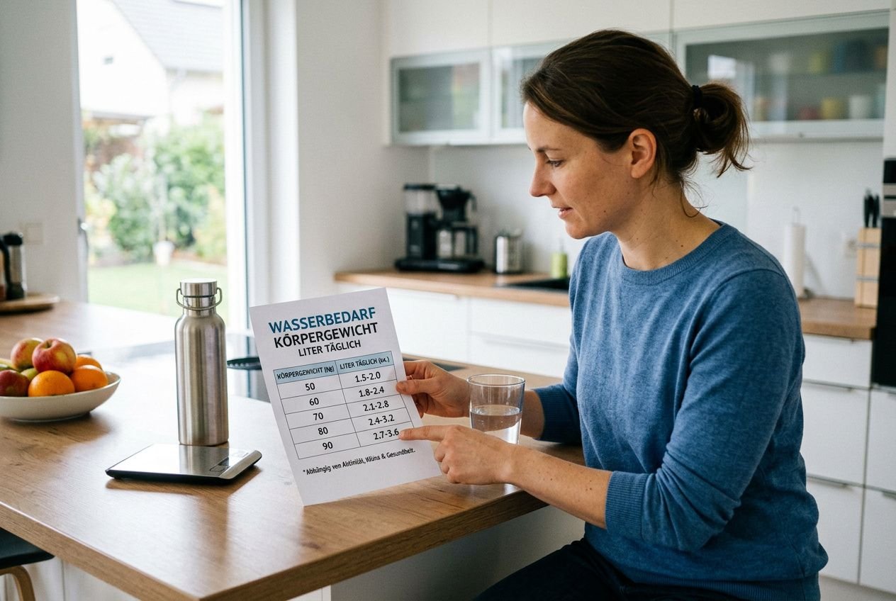 Wie viel wasser pro kg körpergewicht: wasserbedarf berechnen