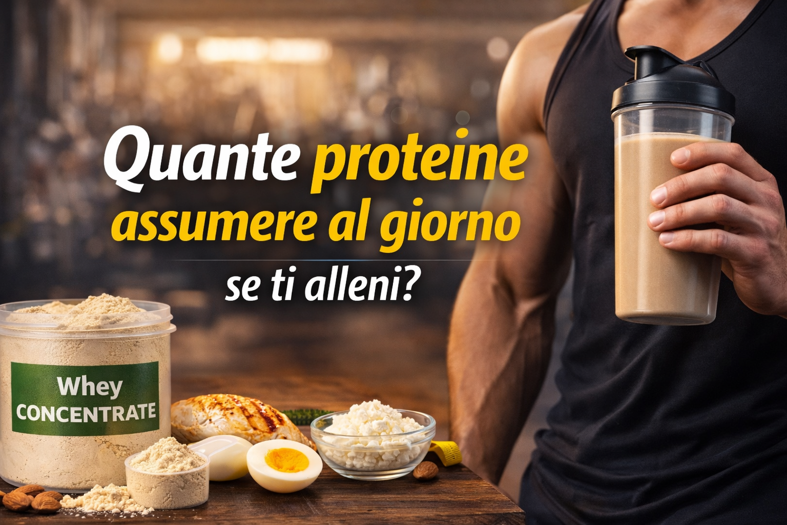 Quante proteine assumere al giorno se ti alleni