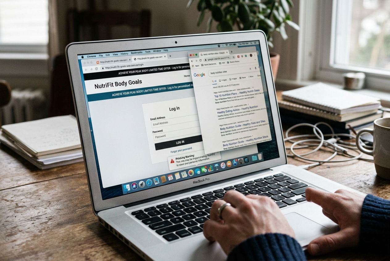 Body nutrition phishing: come riconoscere il sito ufficiale