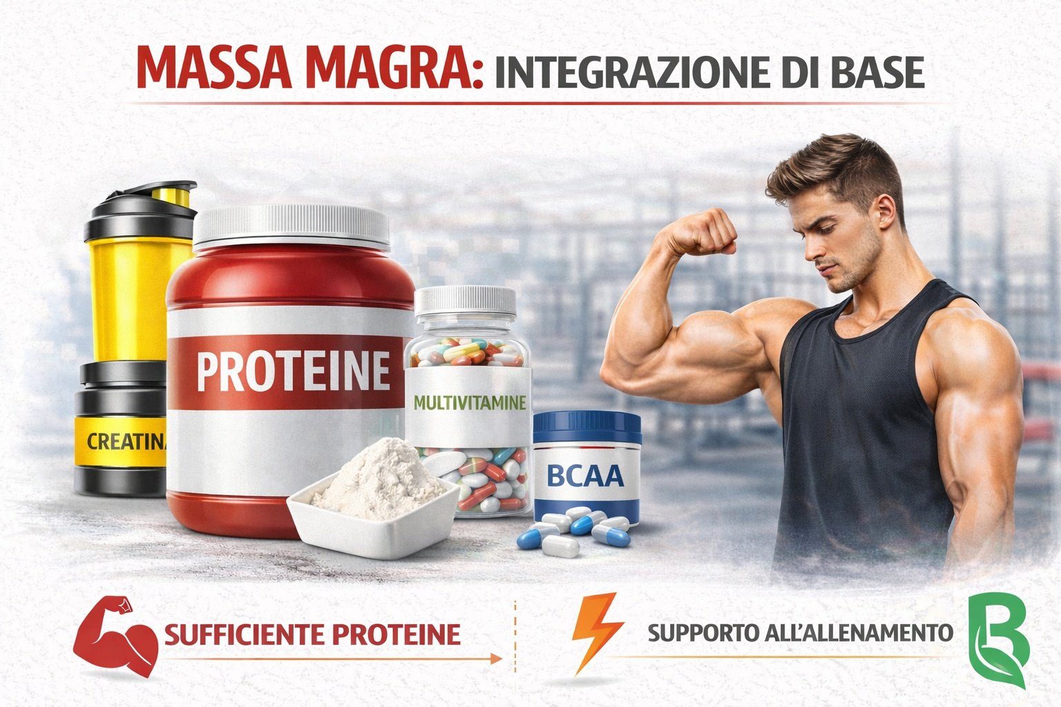 Massa magra: integrazione di base