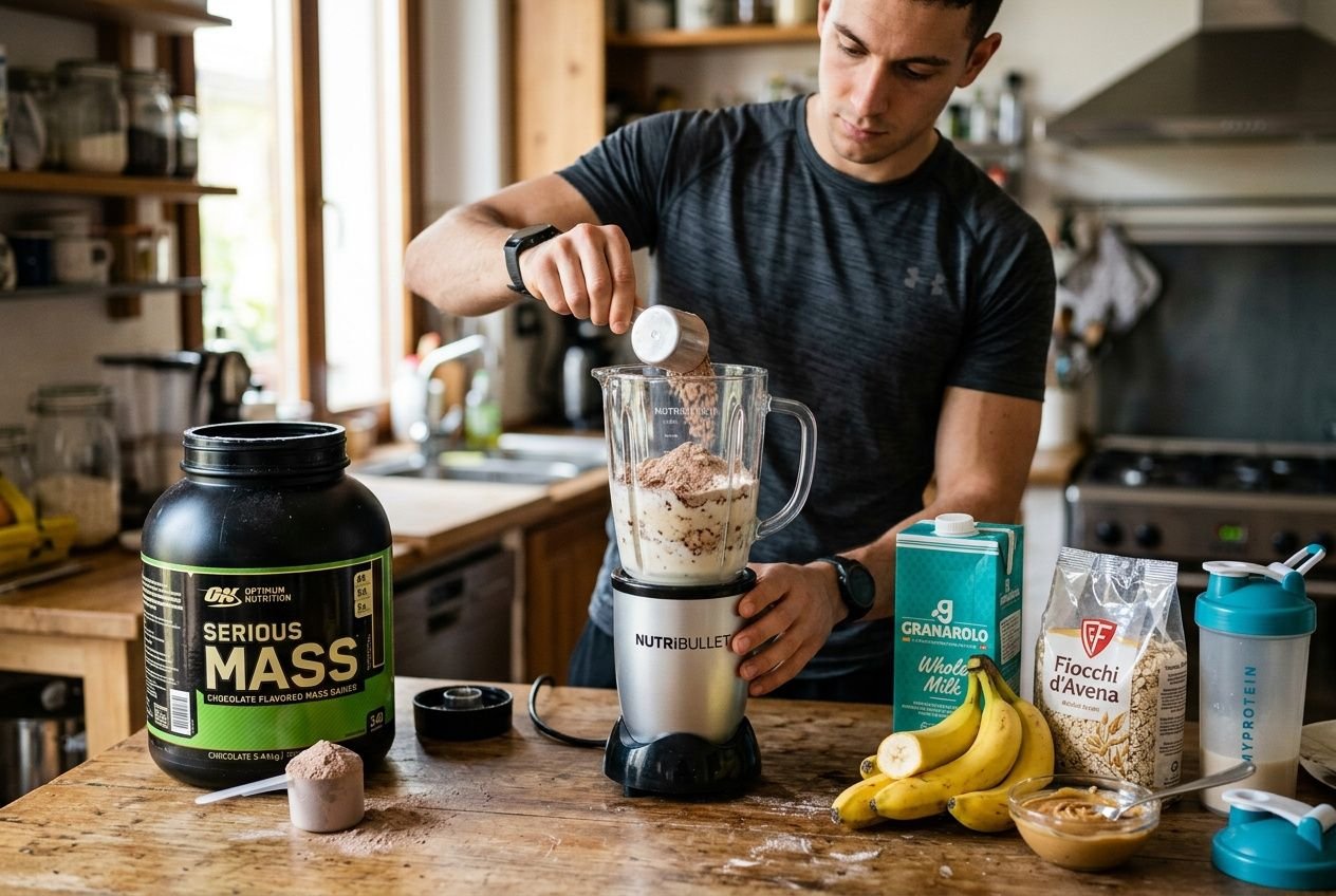 S gainer come assumerlo per aumentare la massa muscolare